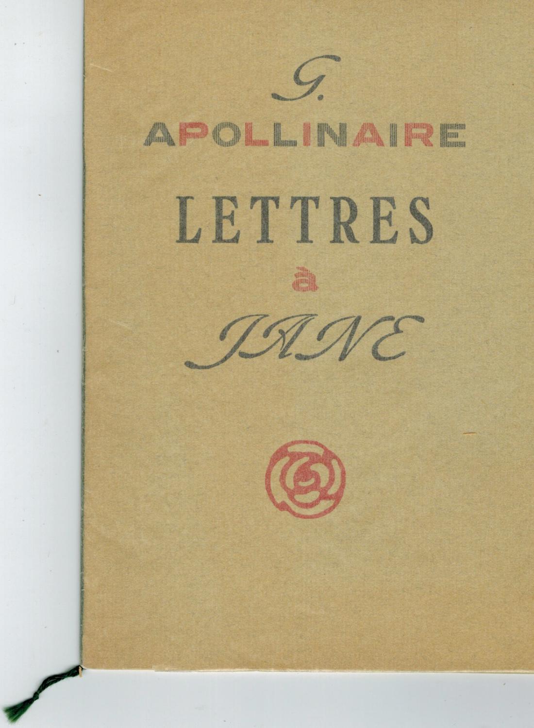 Lettres envoyées à Jane Mortier