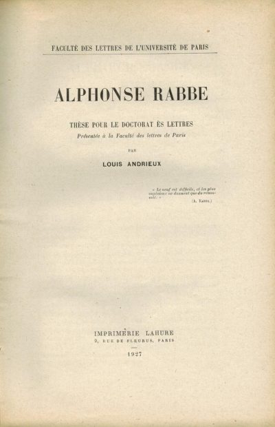 Alphonse Rabbe