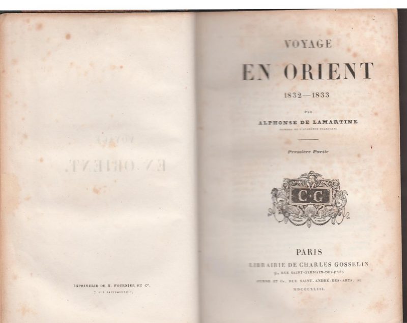 Voyage en Orient (1832-1833)