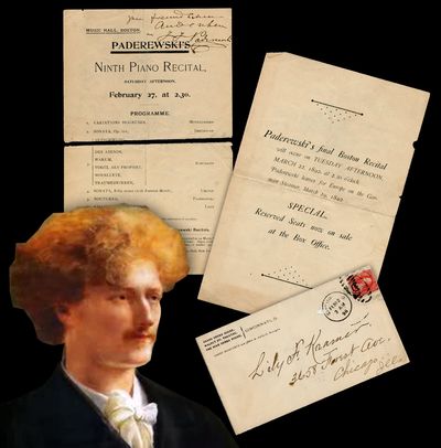 Ignace Jan Paderewski Signed Concert Program