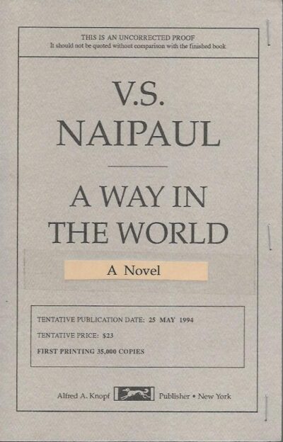 A WAY IN THE WORLD. A Sequence.