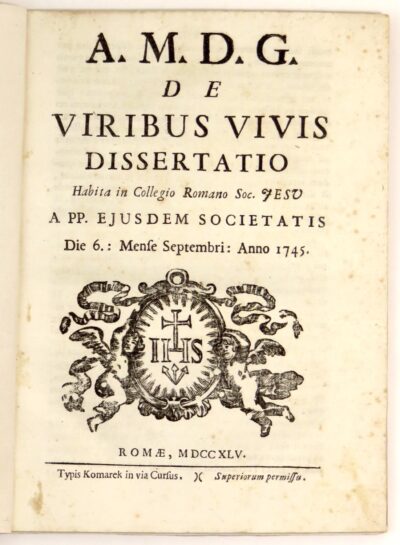 De viribus vivis dissertatio .