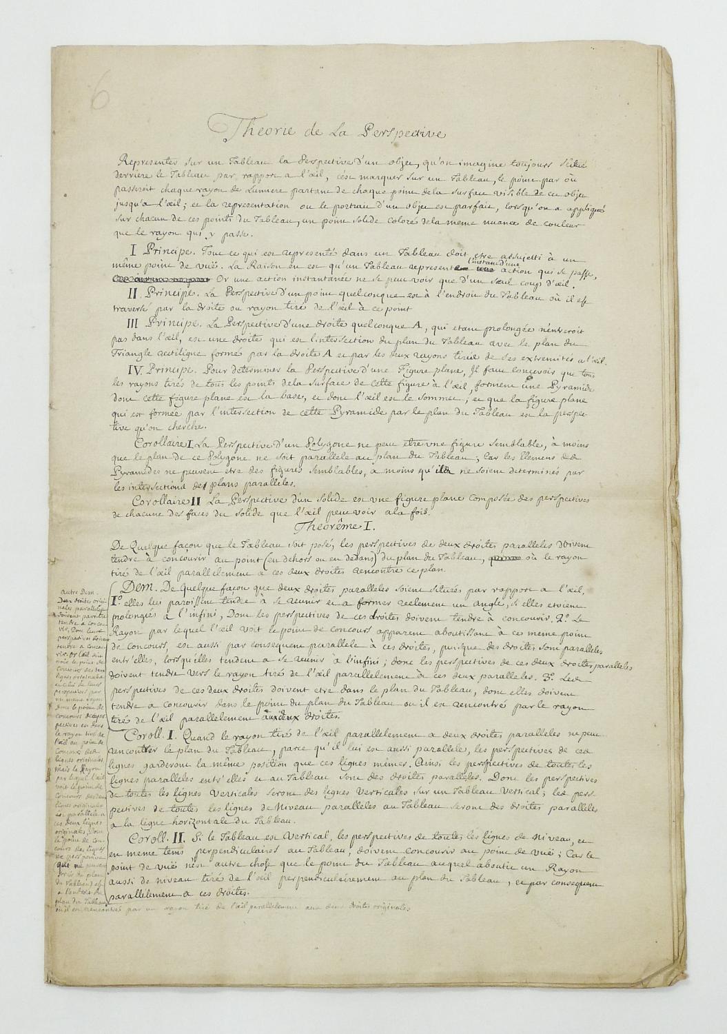 Theorie de la Perspective [with:] Nouvelle Theorie du Melange des Coulêurs. Tirée de l'Optique de M. Newton . [Paris