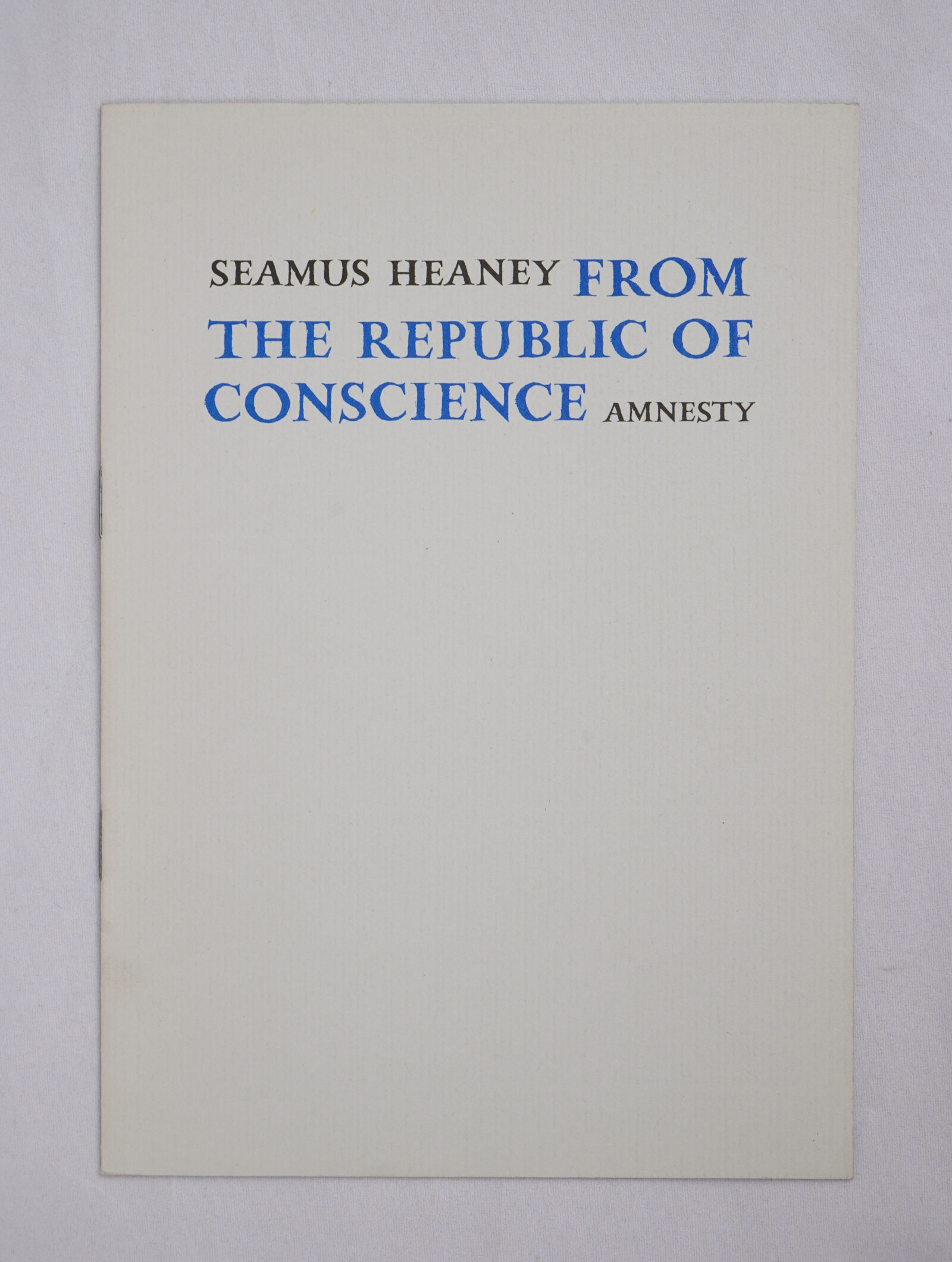 From the Republic of Conscience