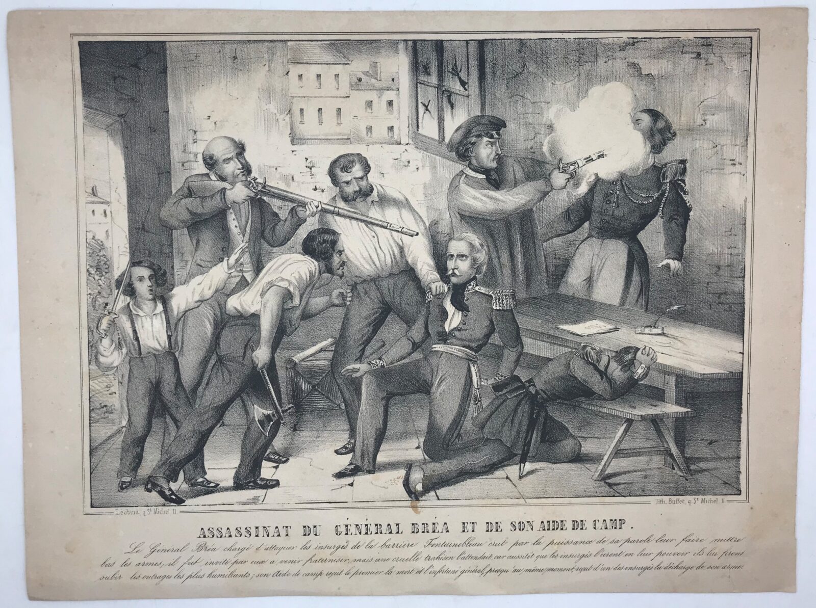 Assassinat du Général Bréa et de son Aide de Camp