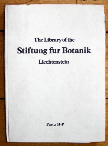 The Magnificent Botanical Library of the Stiftung fur Botanik