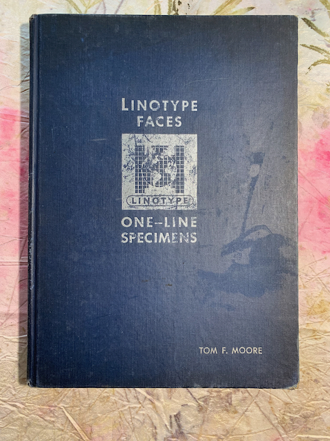 One-Line Specimens of Linotype Faces