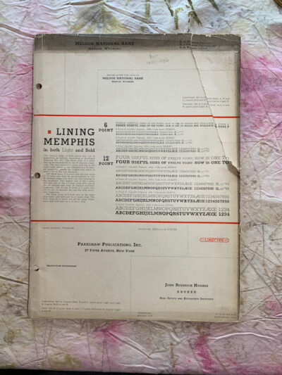 Linotype Memphis in Four Useful Weights: Light