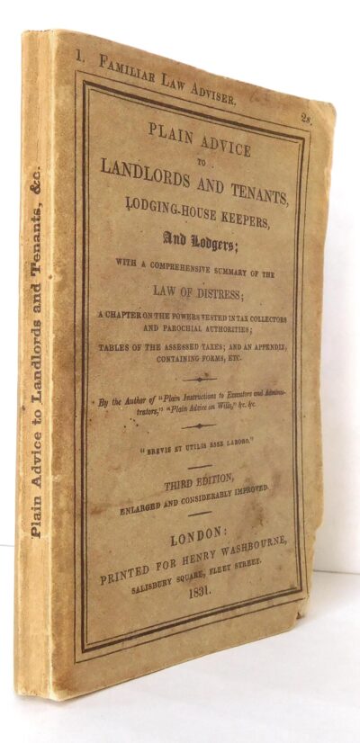 Plain Advice to Landlords and Tenants