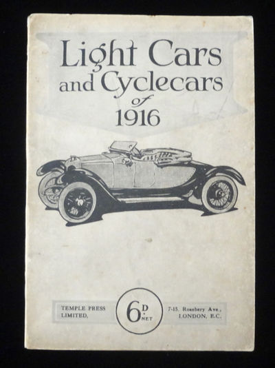 Light Cars and Cyclecars of 1916