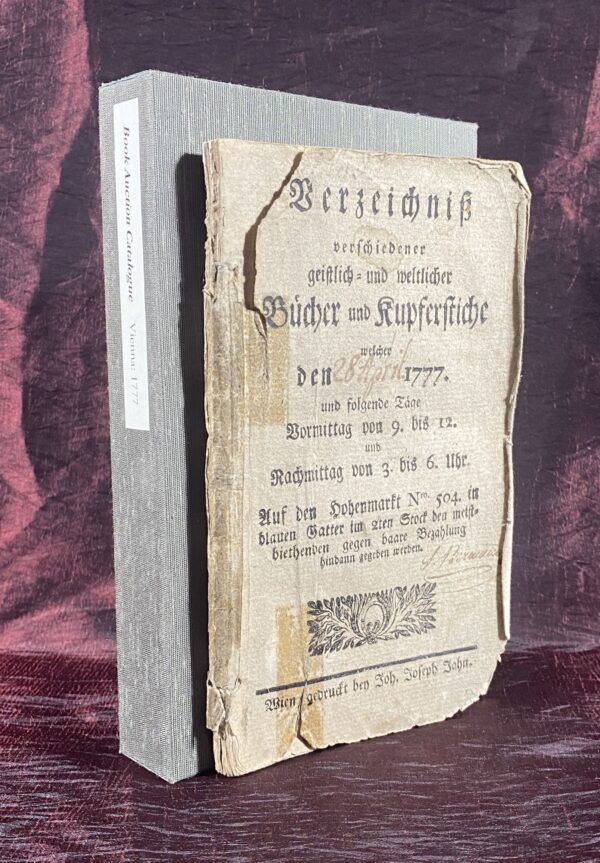 [ANTIQUARIAN BIBLIOGRAPHY]. [BOOK AUCTION