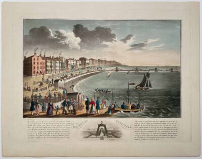 Brighton Chain Pier. ANTIQUE PRINT.