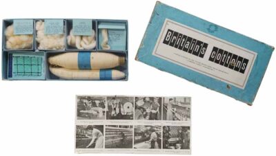 Britain's Cottons: Vintage Sample Box by the Cotton Board Home Trade Department.