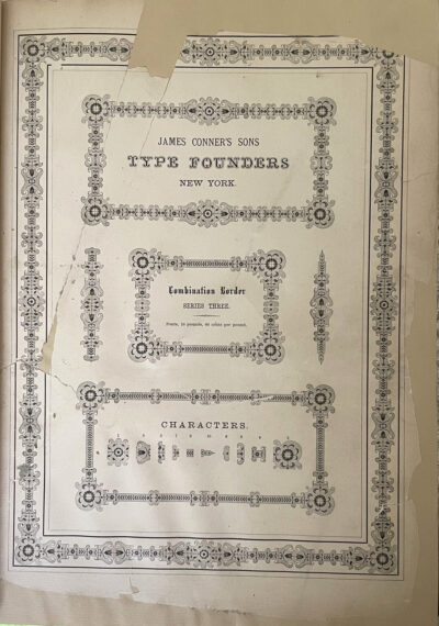 (A SPECIMEN OF ORNAMENTAL MATERIAL & CUTS)