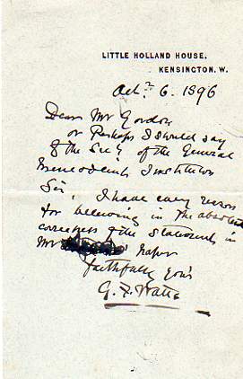 Autograph Letter Signed to Mr Gordon