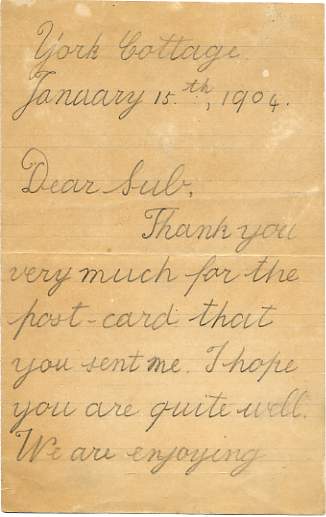 Charming Autograph Letter Signed ('Albert') to the Sub[-Dean of Windsor]