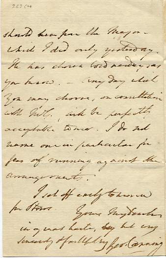 Autograph Letter Signed to an unnamed correspondent