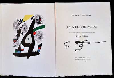 La Melodie Acide. With 14 original lithographs by Miro.