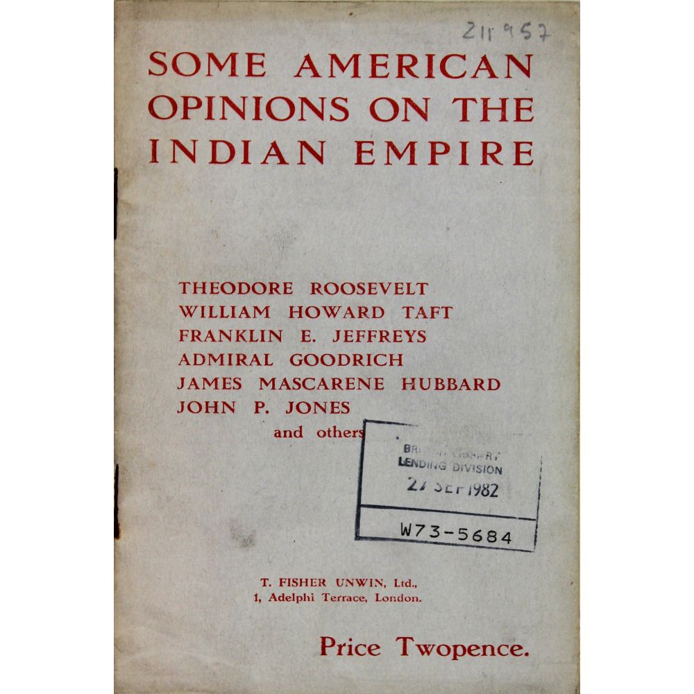 Some American Opinions on the Indian Empire.
