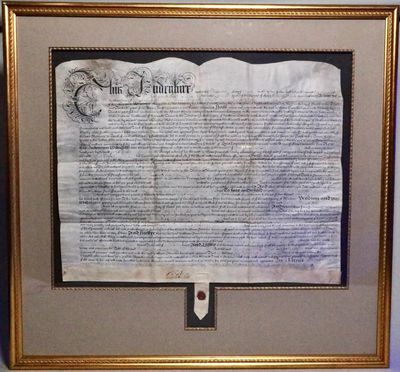 RARE 1682 Colonial William Penn Signed Document