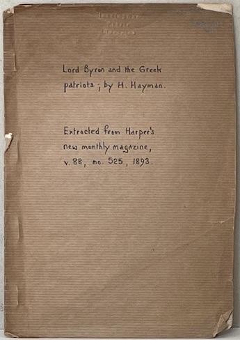 LORD BYRON AND THE GREEK PATRIOTS.