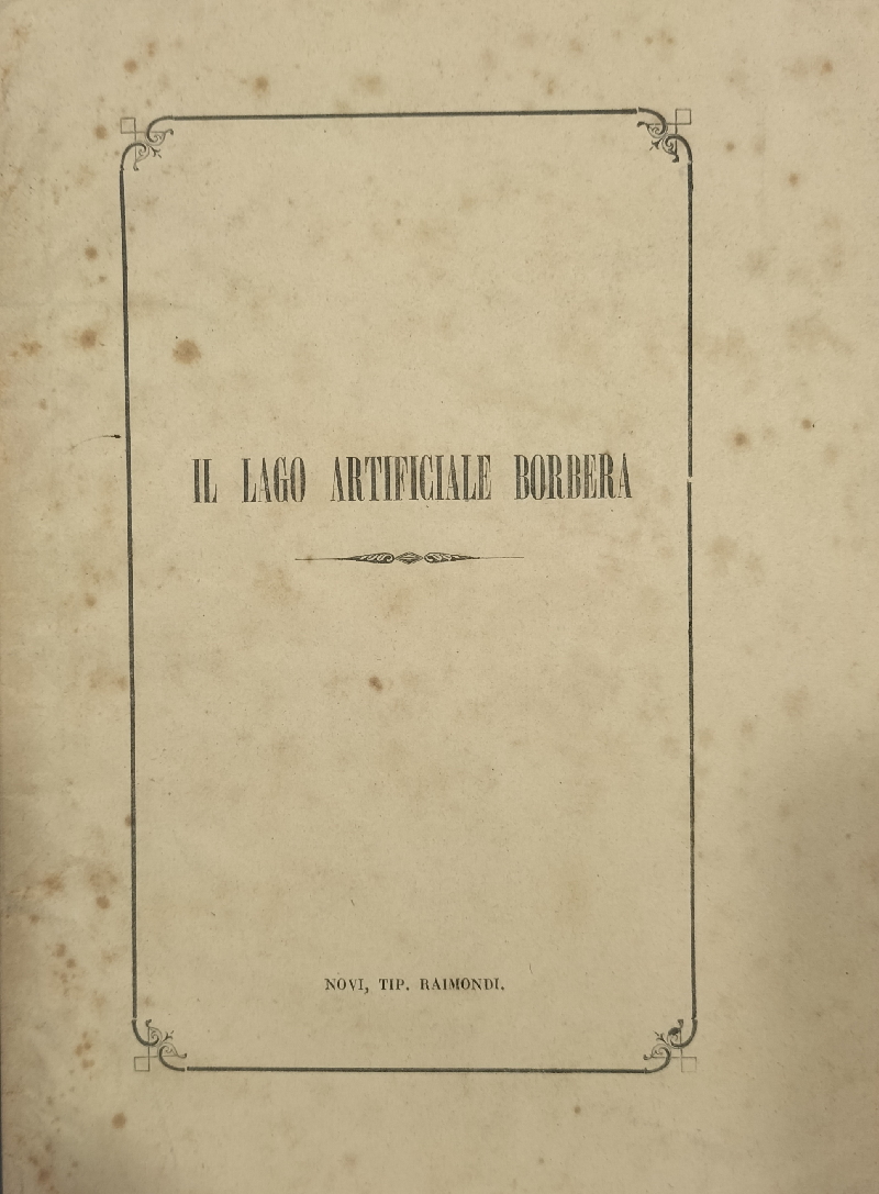 Il lago artificiale Borbera